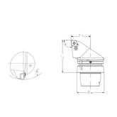 External Turning Tool Body HSK-T PCLNR/L-Kr 95° - Big-tools Industrial Supply Tools for Metal Cutting